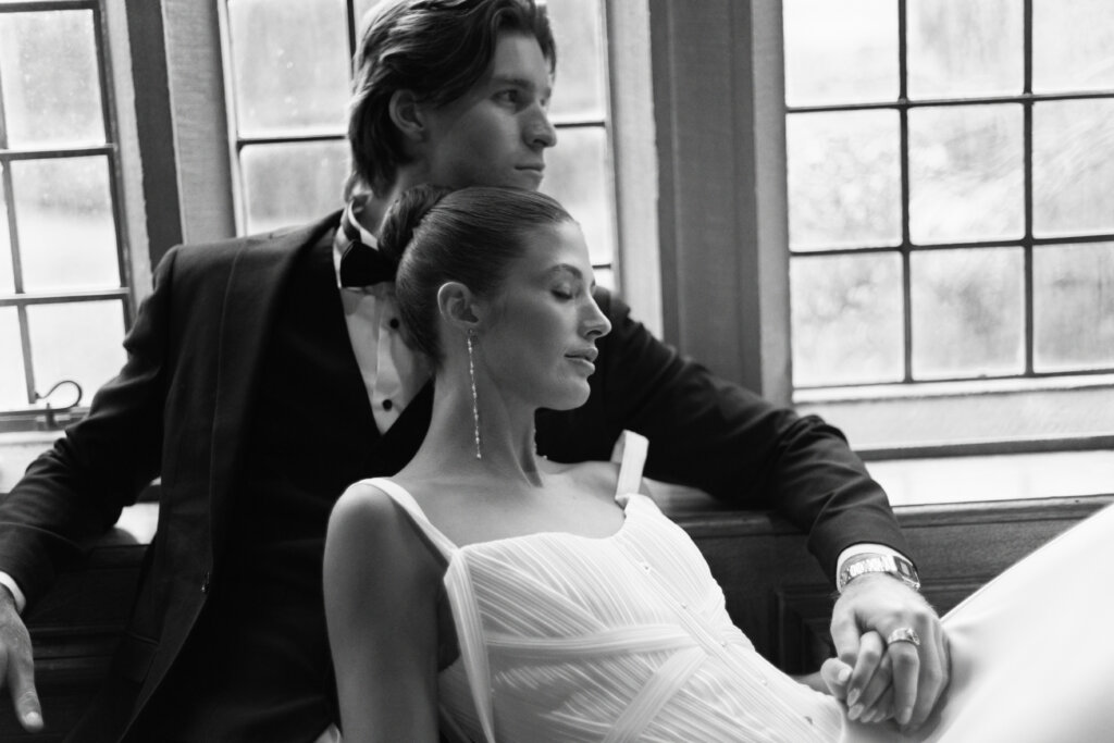  Romantic couple portrait at Sudeley Castle wedding